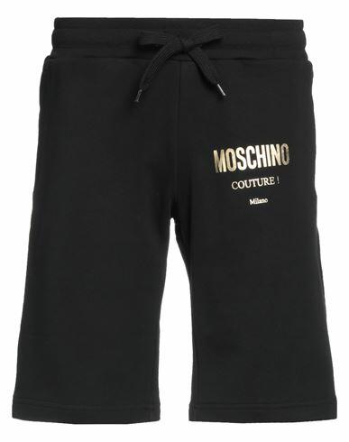 Moschino Man Shorts & Bermuda Shorts Black Cotton Cover