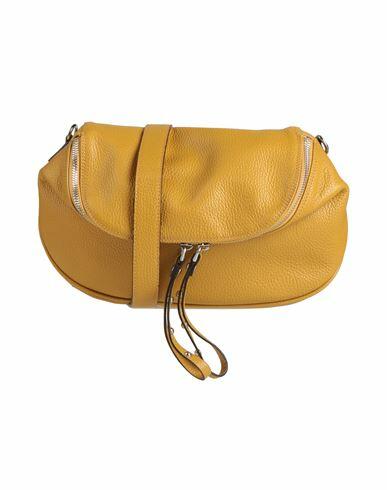 Gianni Notaro Woman Cross-body bag Mustard Soft Leather Cover