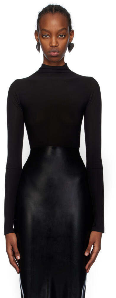 ALAÏA Black High Neck Bodysuit Cover