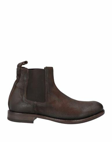 Preventi Man Ankle boots Dark brown Leather Cover