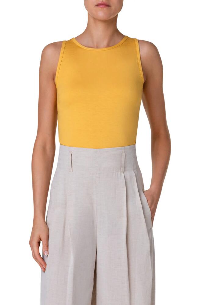 Akris punto Sleeveless Stretch Modal Top in Sun Cover