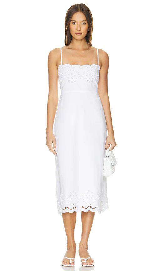 Tularosa Lee Midi Dress in White Cover