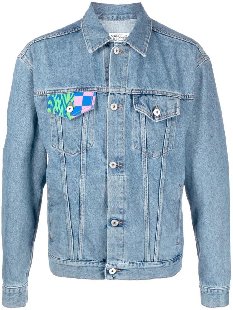 Marcelo Burlon County of Milan Mix&Match denim jacket - Blue Cover