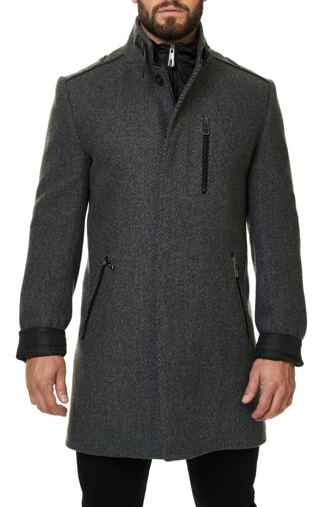 Maceoo Captain Wool Blend Coat in Grey Cover