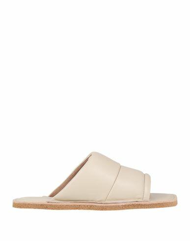 Dries Van Noten Man Sandals Ivory Soft Leather Cover