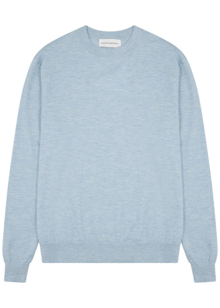 Extreme Cashmere N°233 Class Cashmere-blend Jumper - Blue - Cover