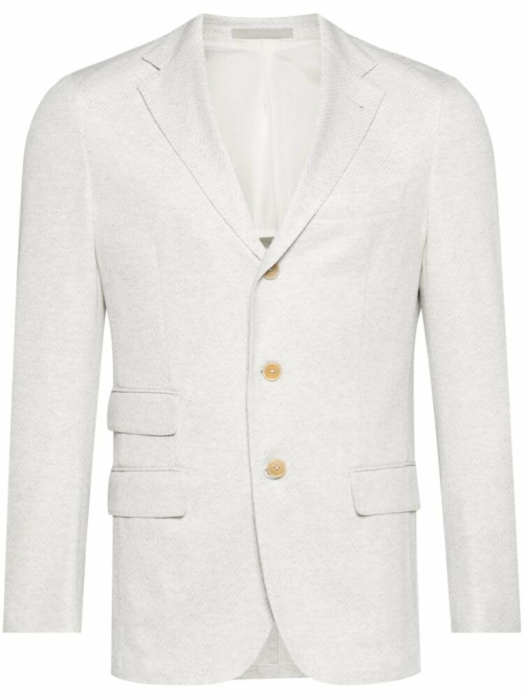 Eleventy notched-lapels single-breasted blazer - Grey Cover