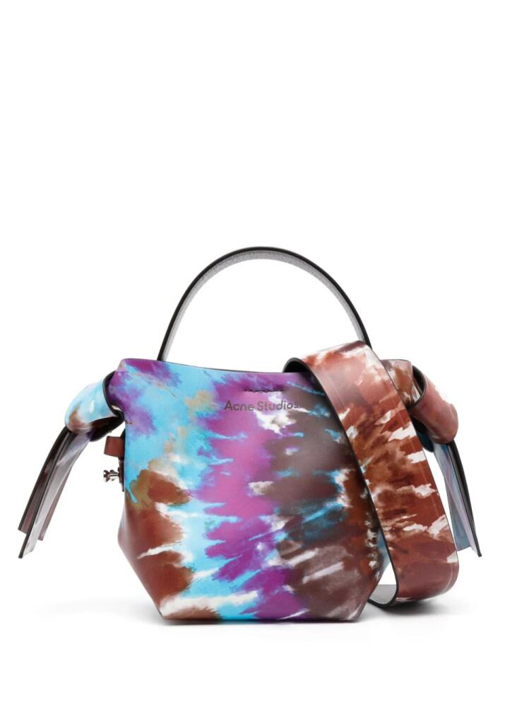 Acne Studios tie-dye knotted tote bag - Brown Cover