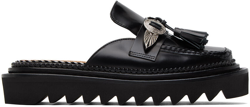 Toga Pulla Black Tassel Loafers Cover