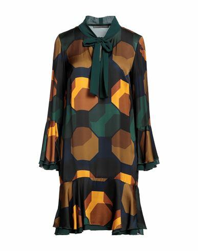 Seventy Sergio Tegon Woman Mini dress Deep jade Viscose, Polyester Cover