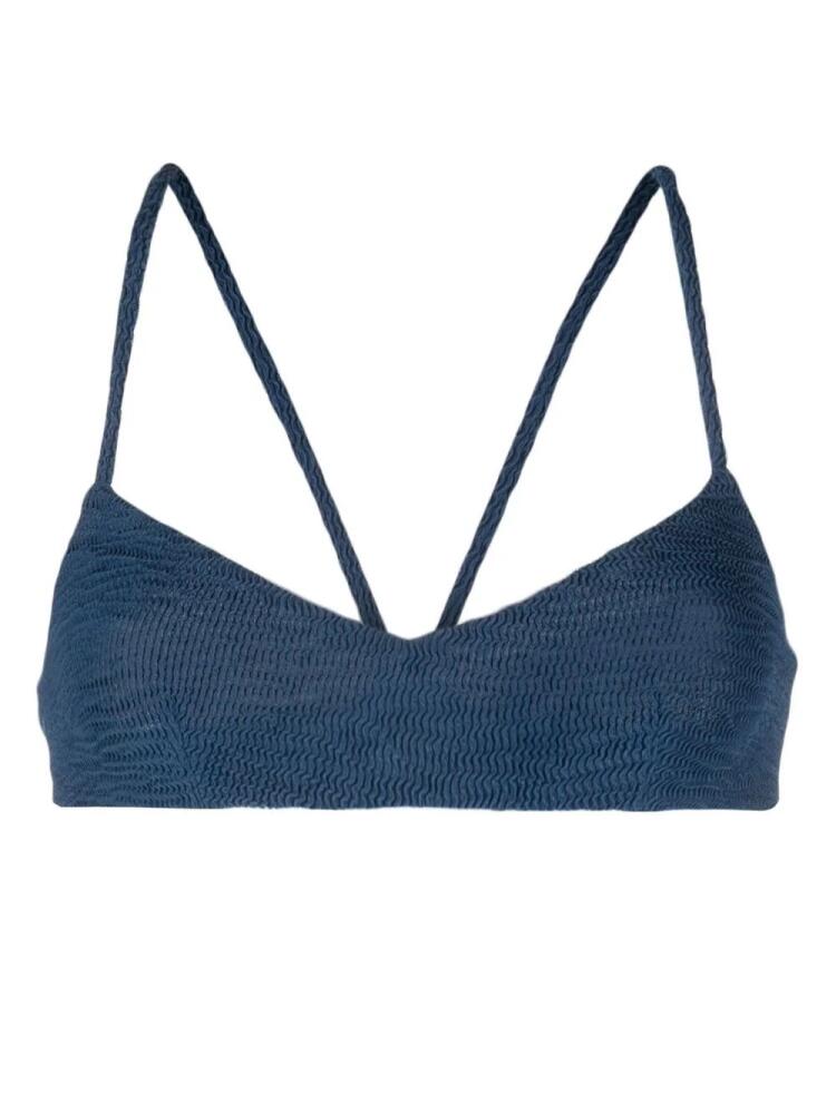 DSQUARED2 textured bikini top - Blue Cover