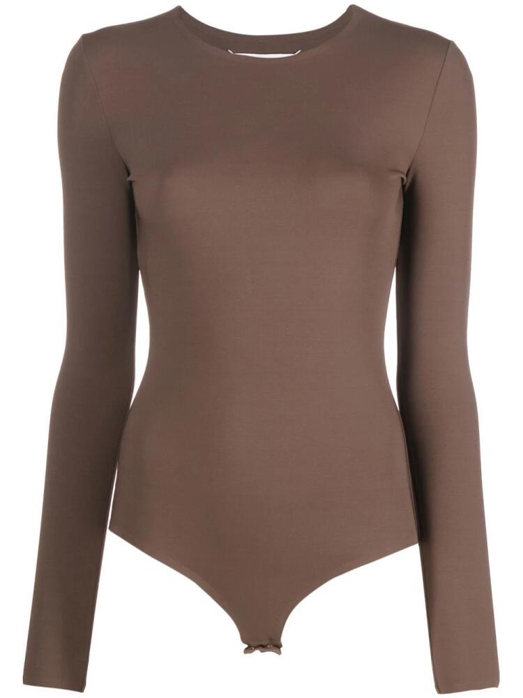 Maison Margiela four-stitch jersey bodysuit - Brown Cover