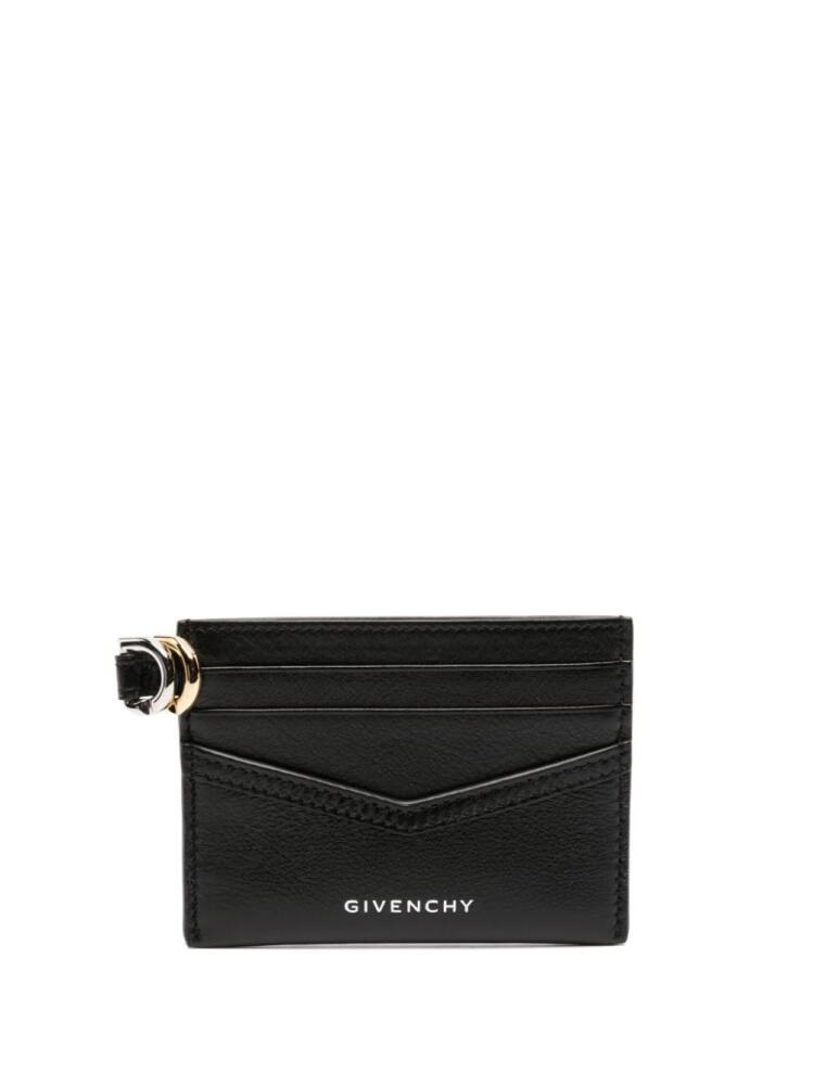 Givenchy Voyou logo-debossed leather cardholder - Black Cover