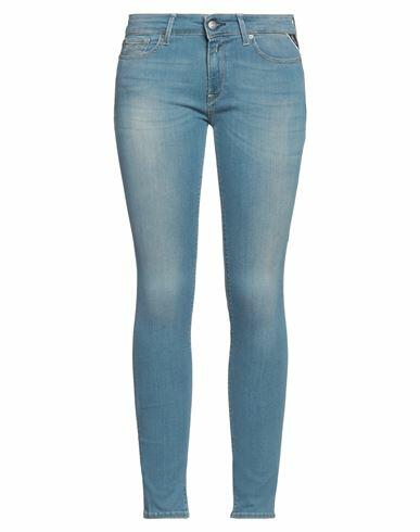 Replay Woman Jeans Blue Cotton, Polyester, Elastane Cover