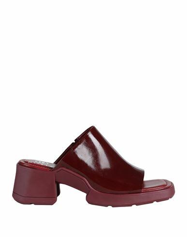 E8 By Miista Woman Sandals Burgundy Calfskin Cover