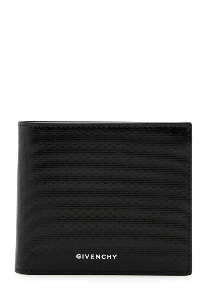 Givenchy Logo Glossed Leather Wallet - Black Cover