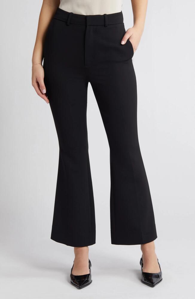 RUE SOPHIE Emilia High Waist Flare Pants in Black Cover