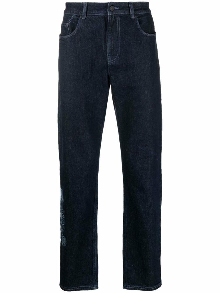 Karl Lagerfeld high-rise straight-leg jeans - Blue Cover