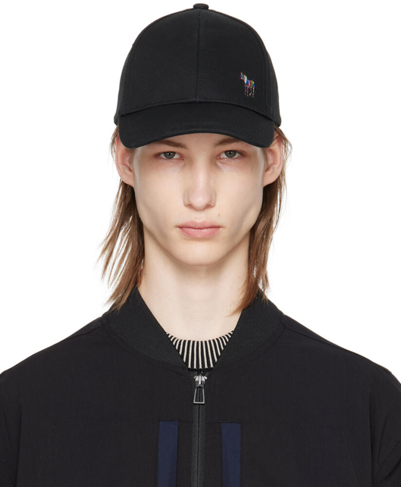 PS by Paul Smith Black Zebra Logo Baseball Cap Cover