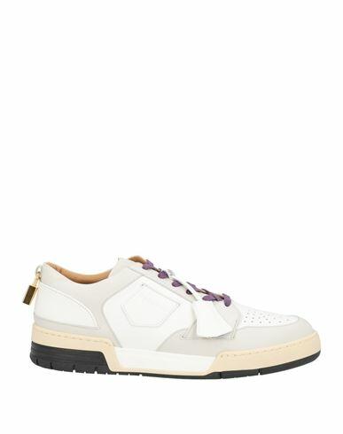 Buscemi Man Sneakers Light grey Leather Cover