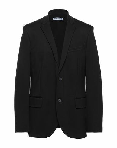 Bikkembergs Man Blazer Black Viscose, Polyamide, Elastane, Polyester Cover