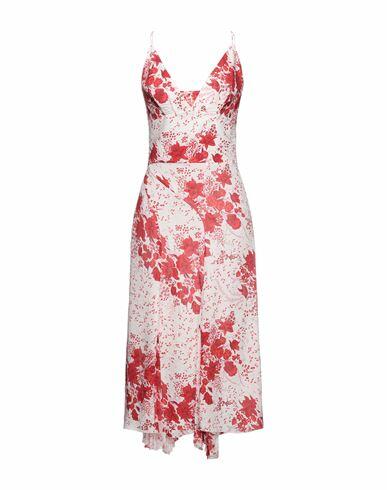 Ermanno Scervino Woman Midi dress Red Silk, Polyamide Cover