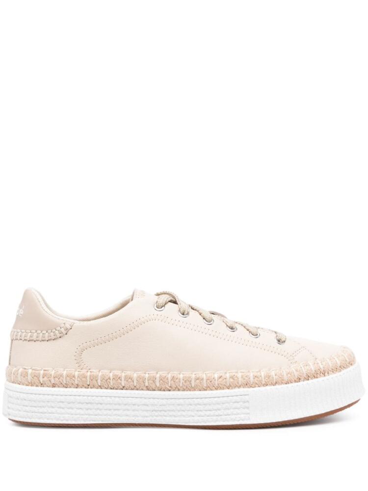 Chloé Telma leather sneakers - Neutrals Cover