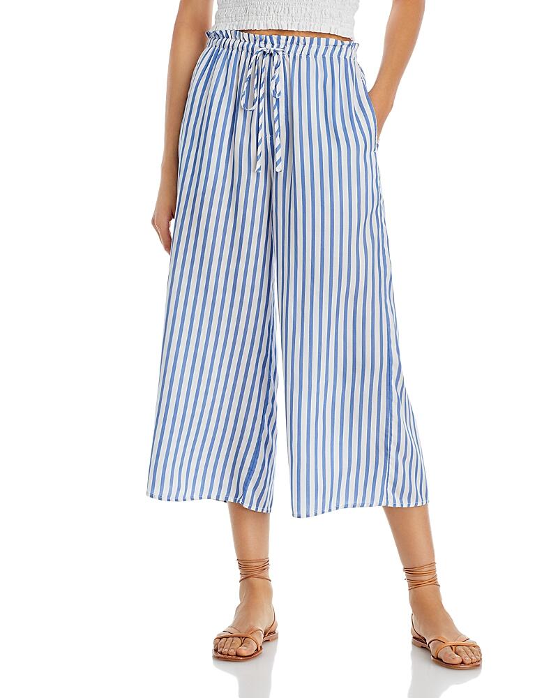 Bella Dahl Ruffle Waist Wide Leg Crop Pants Cover