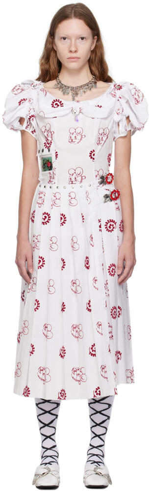 Chopova Lowena White Icebreaker Midi Dress Cover