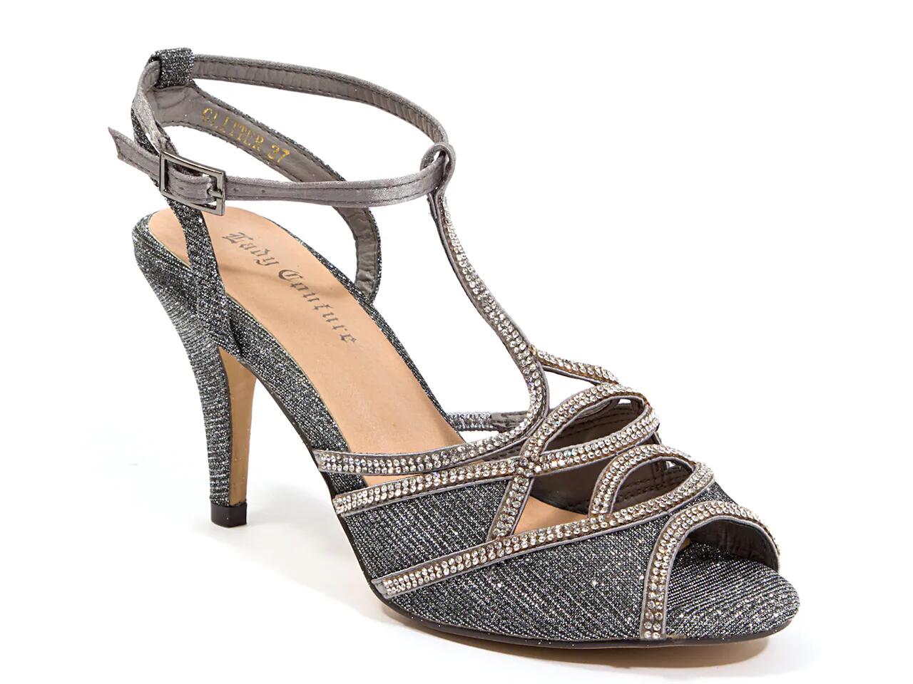 Lady Couture Glitter Sandal | Women's | Pewter Cover