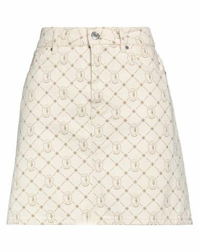 Trussardi Woman Denim skirt Ivory Cotton Cover