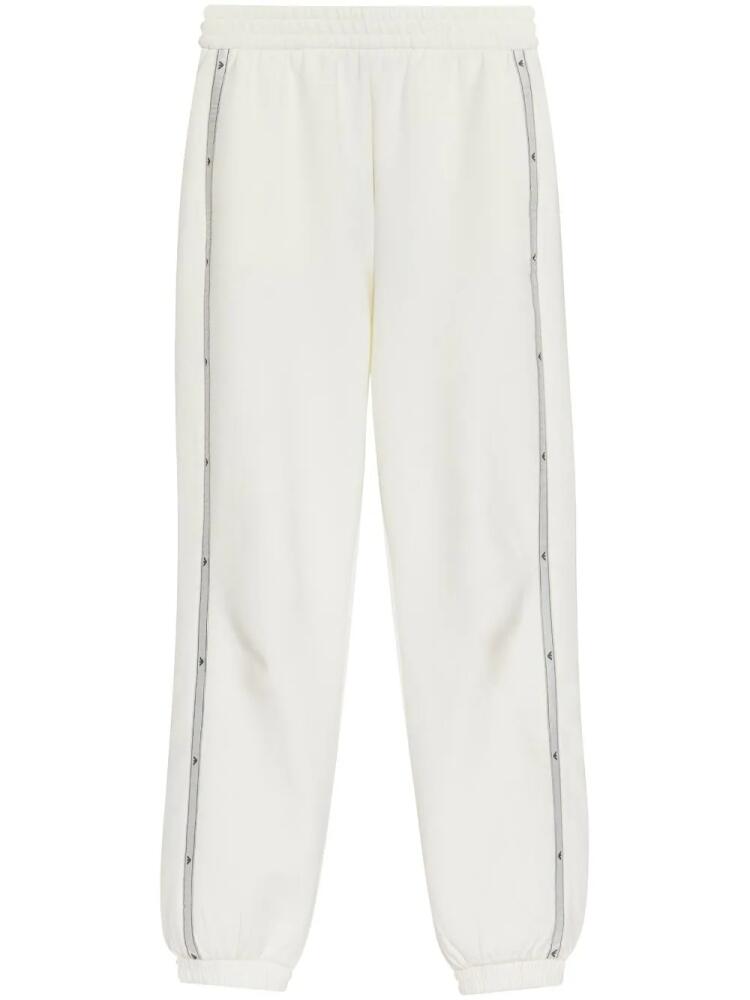 Emporio Armani logo-detailed stretch-cotton track pants - White Cover