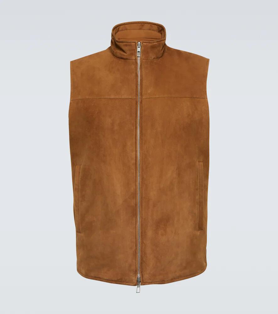 Loro Piana Marlin reversible suede vest Cover