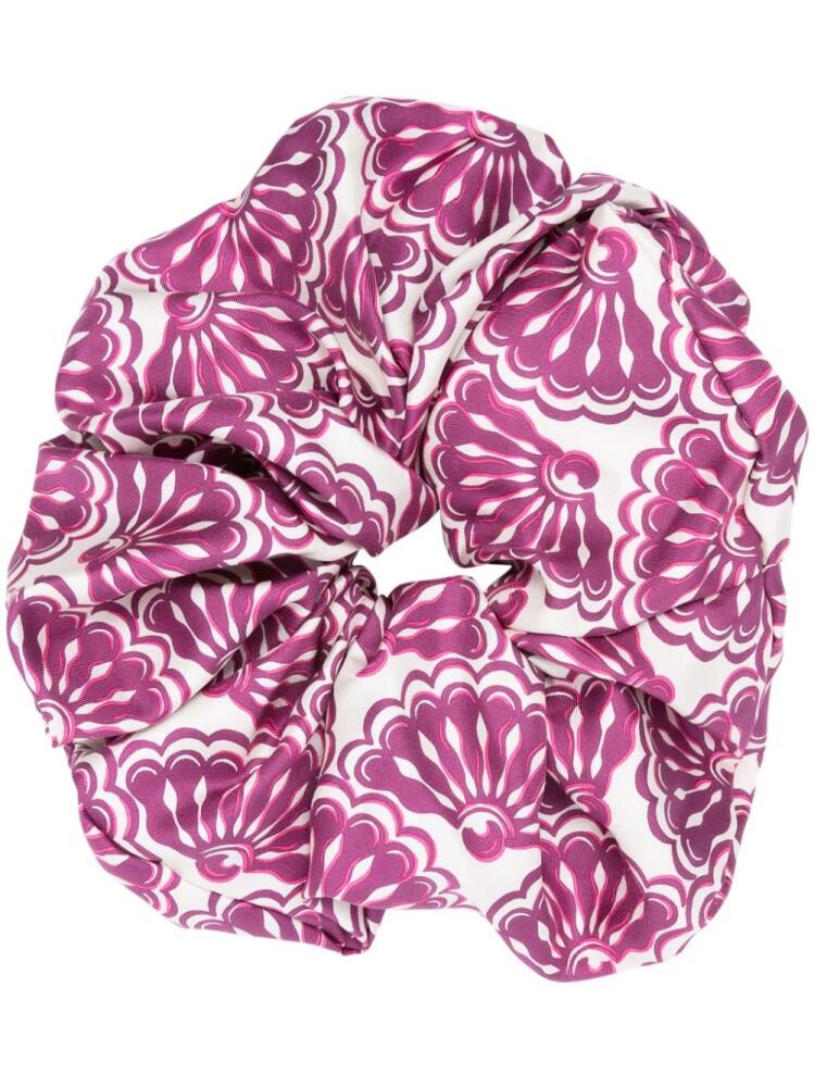 La DoubleJ Giga floral-print scrunchie - Pink Cover