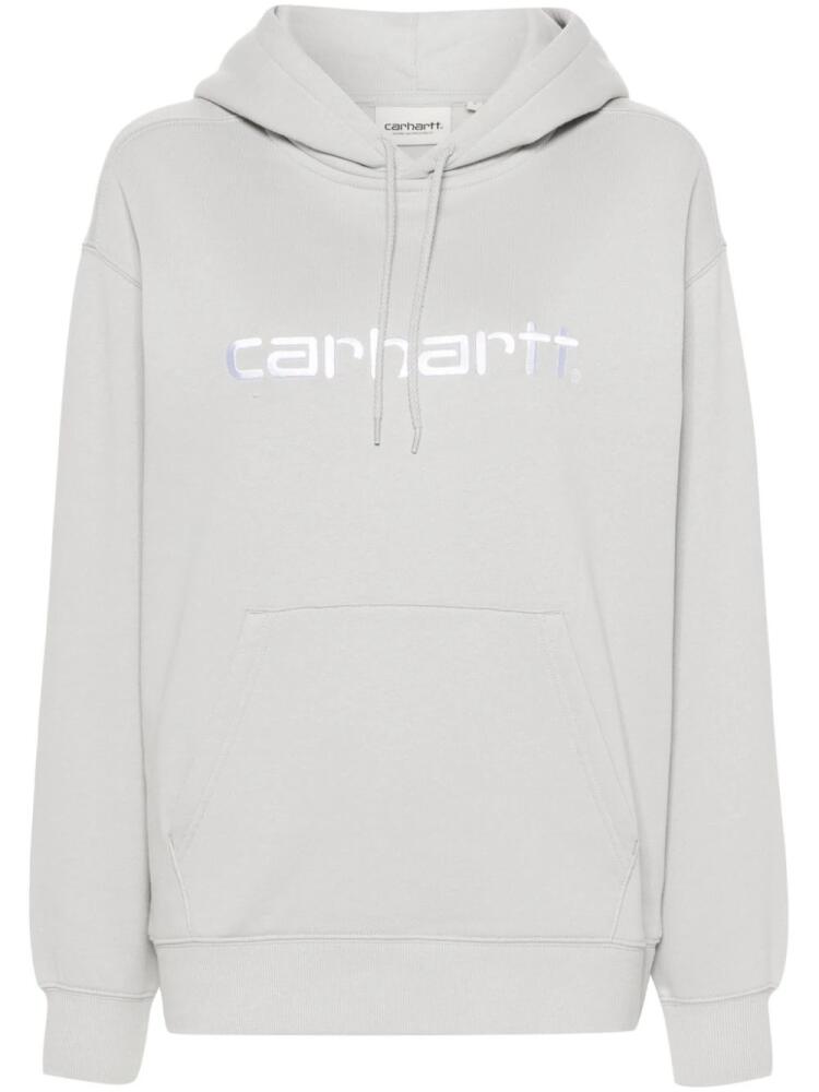 Carhartt WIP W' Hooded logo-embroidered hoodie - Grey Cover