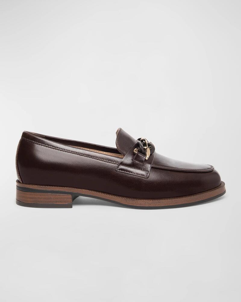 NeroGiardini Leather Chain Slip-on Loafers Cover