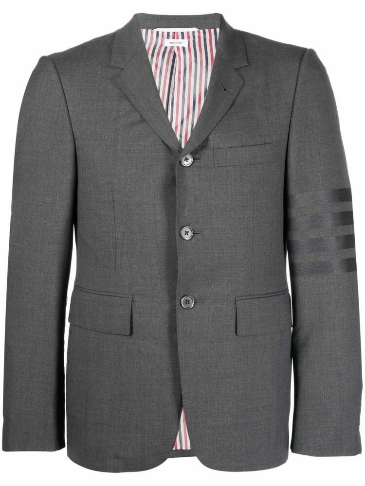 Thom Browne 4 Bar Stripe single-breasted wool blazer - Grey Cover