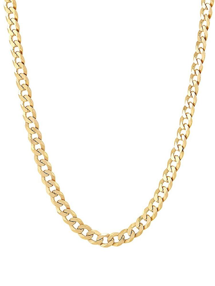 Saks Fifth Avenue Made in Italy Men's Basic Gold-Plated Sterling Silver Curb Chain Necklace/22" Cover