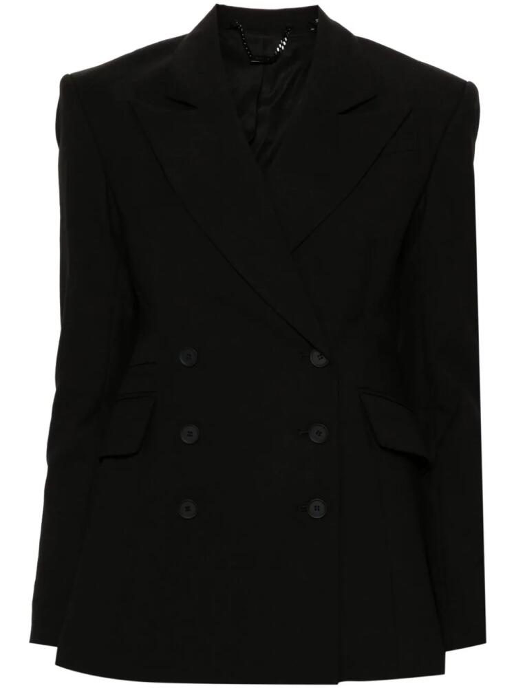 AllSaints Sevenh double-breasted blazer - Black Cover