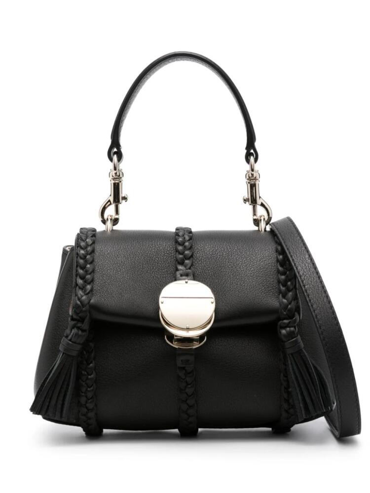 Chloé Penelope braid-detail satchel bag - Black Cover