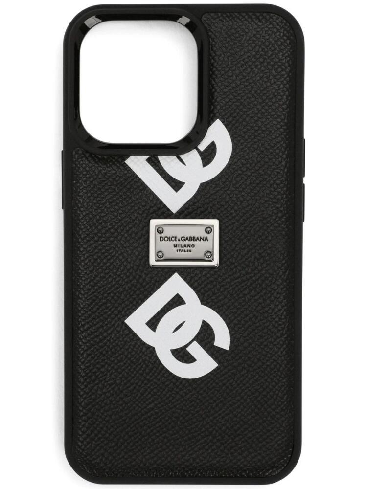 Dolce & Gabbana logo-print iPhone 13 Pro case - Black Cover