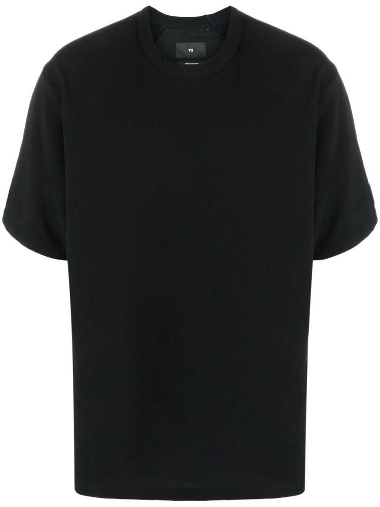 Y-3 oversize-arm cotton T-shirt - Black Cover