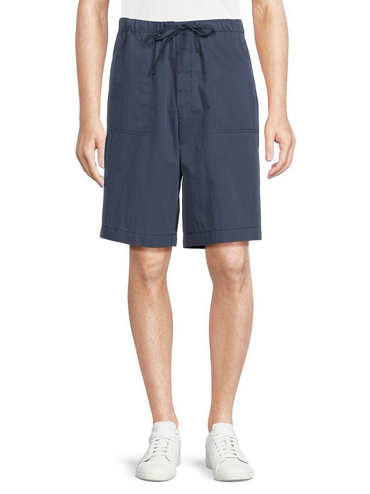 ATM Anthony Thomas Melillo Men's Drawstring Flat Front Shorts - Blue Cover