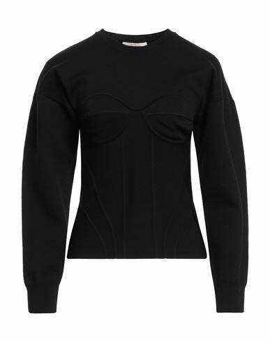 Alexander Mcqueen Woman Sweater Black Viscose, Polyester, Polyamide, Elastane, Wool Cover