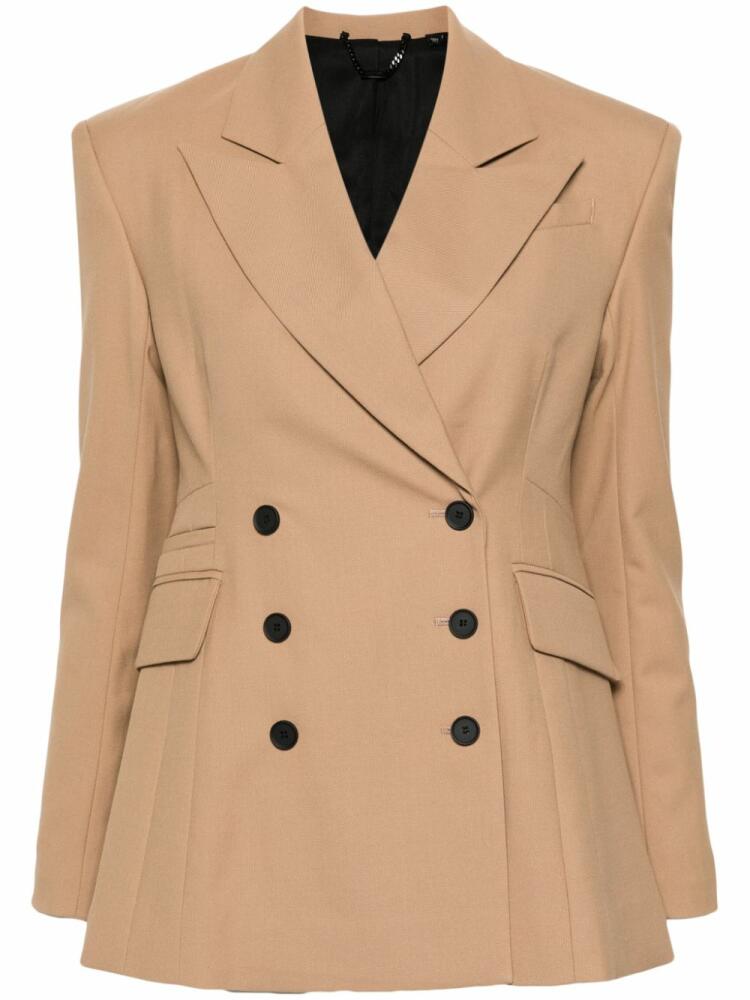 AllSaints Sevenh double-breasted blazer - Neutrals Cover