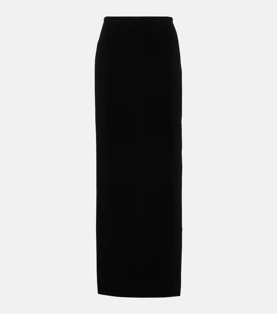 Norma Kamali Side-slit jersey maxi skirt Cover