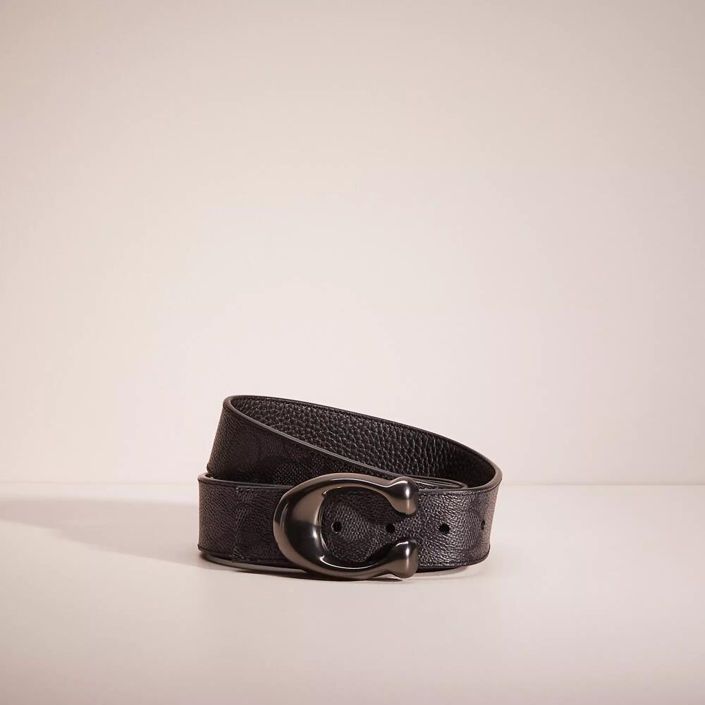 Coach Restored Signature Buckle Cut To Size Reversible Belt, 38mm Cover