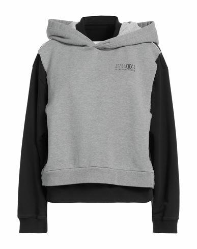 Mm6 Maison Margiela Woman Sweatshirt Grey Cotton, Polyester Cover