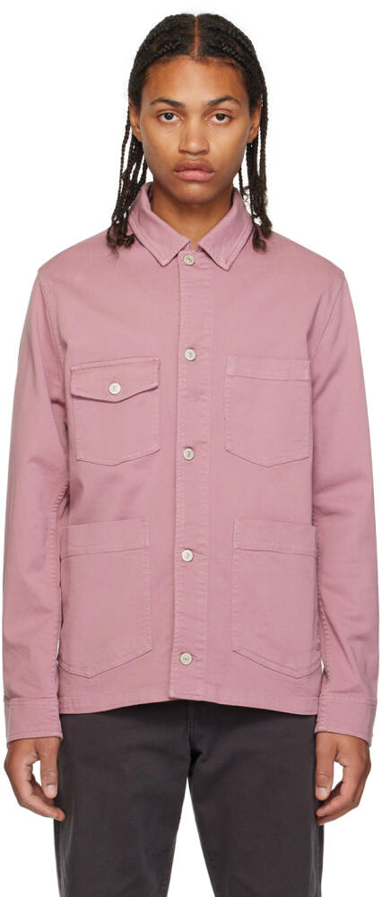 PS by Paul Smith Purple Button Denim Jacket Cover