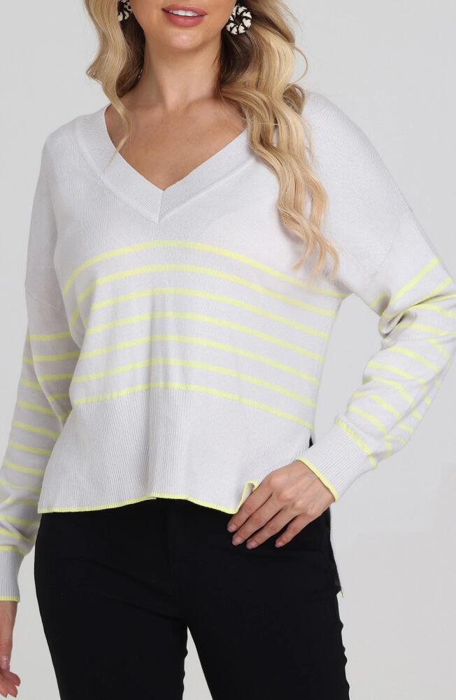 525 Noor Stripe Oversize Sweater in Silver Multi Cover